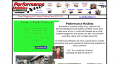 Desktop Screenshot of performance-hobbies.com